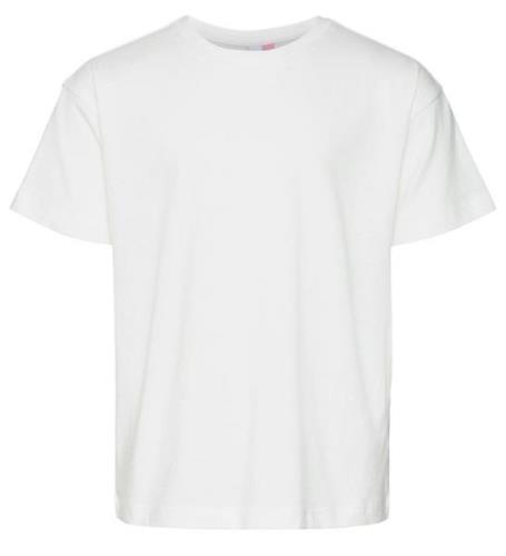 Vero Moda Girl T-shirt - VmAppleheart - Snow White/Backprint Gre