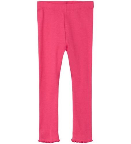 Name It Leggings - NmfLariana - Rib - Raspberry Sorbet