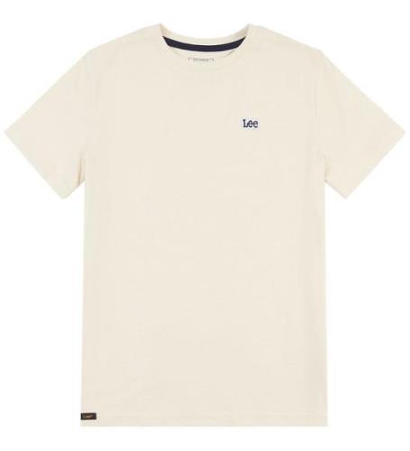 Lee T-shirt - Badge - White Asparagus