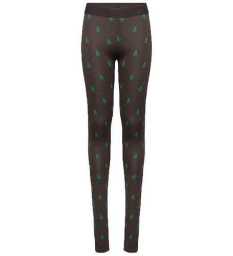 Rosemunde Leggins - Rsmn Monogram Green Print