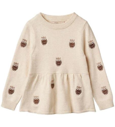 Fliink Bluse - Alon Owl - Sandshell