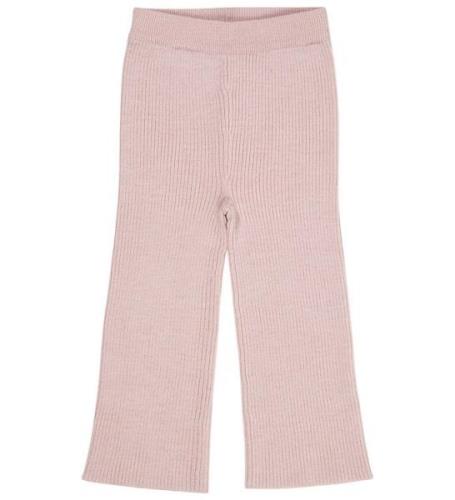 Copenhagen Colors Bukser - Uld - Strik - Wide Rib - Dusty Rose