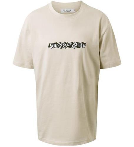 Hound T-shirt - Light Sand m. Print