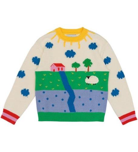 Stella McCartney Kids Bluse - Strik - Uld - Colourful/Solskin