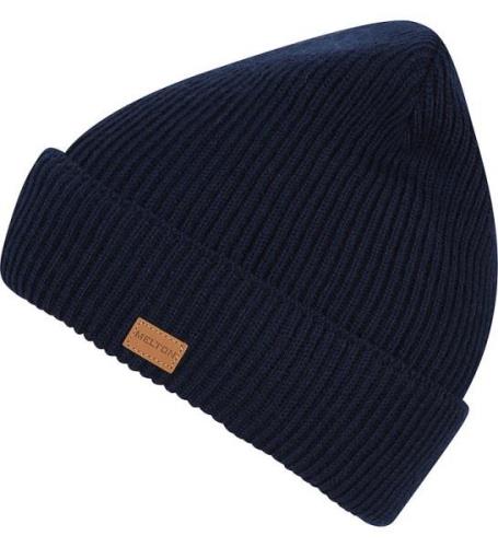 Melton Hue - Strik - Beanie - Peacoat Blue