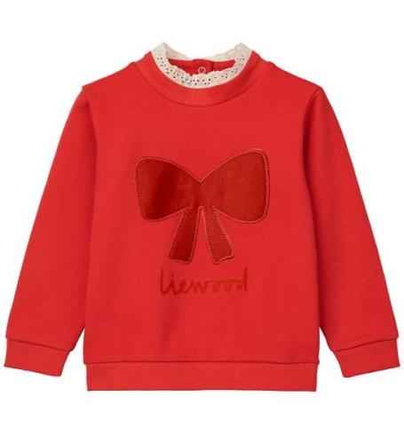 Liewood Sweatshirt - Rakel - Holiday Bow Dark Red/Apple Red