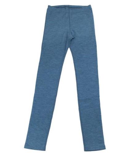 Joha Leggings m. FÃ¸dder - Uld - Denim BlÃ¥